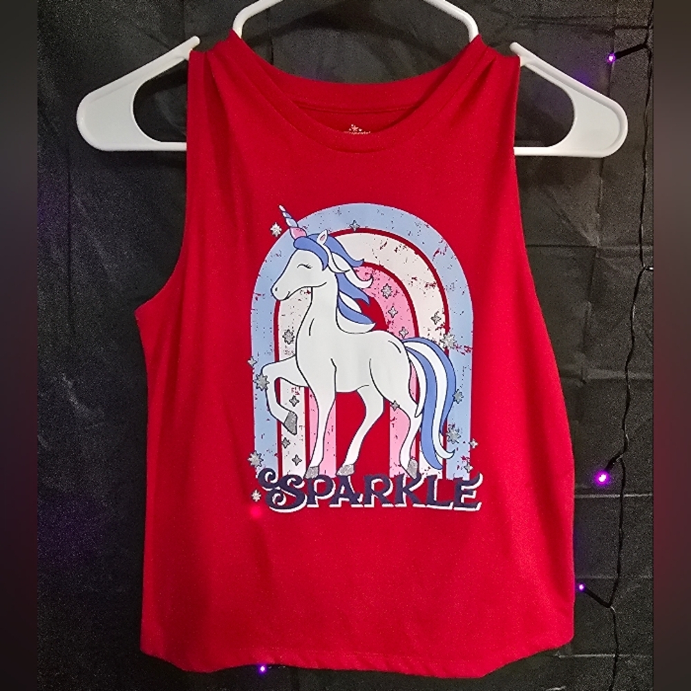 nwot unicorn patriotic tee